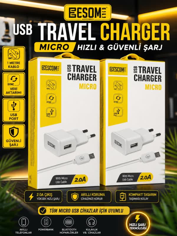 Micro-USB Şarj Seti