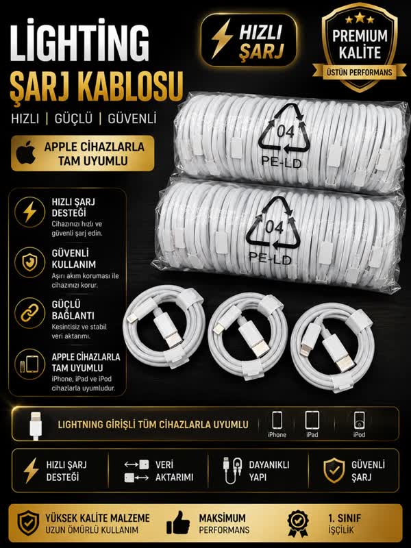 Lightning Şarj Kablosu