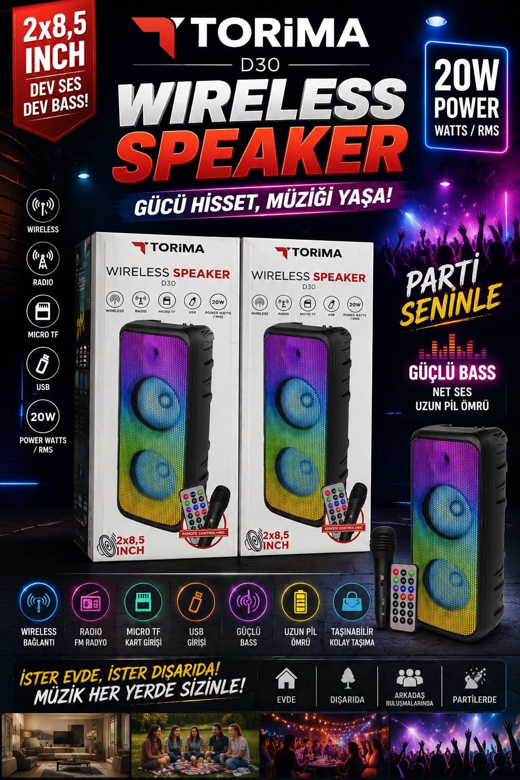 Dev Speaker Sese Hazir Olun - Güçlü Performans Hoparlör