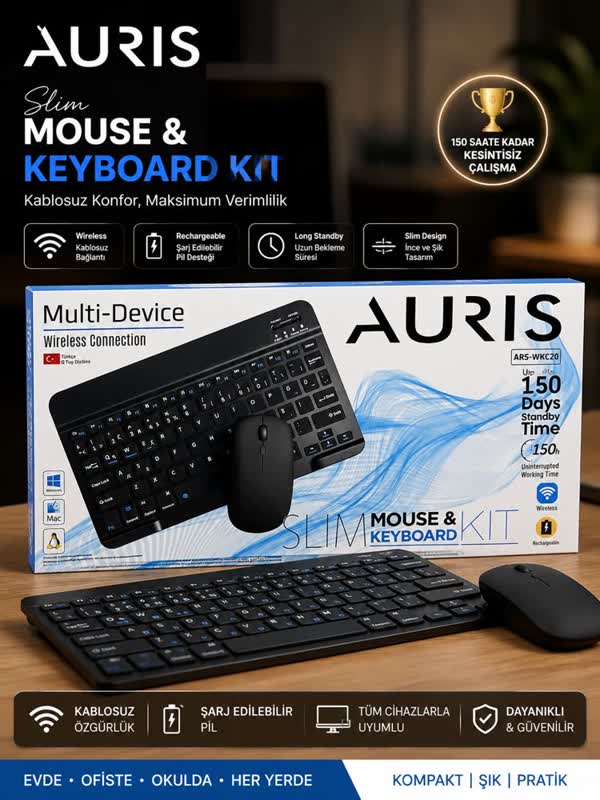 Slim Klavye ve Mouse Seti