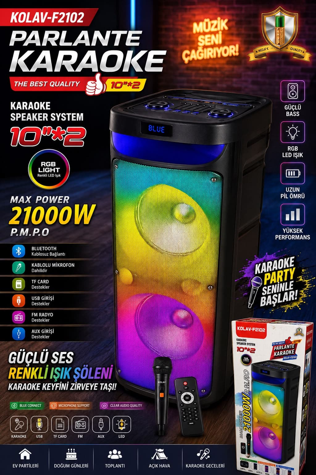 Ses Sistemi - Güçlü Performans Hoparlör - Görsel 1