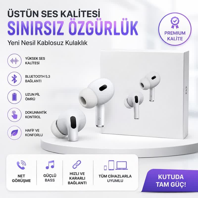 2. Nesil TWS Kablosuz Kulaklık