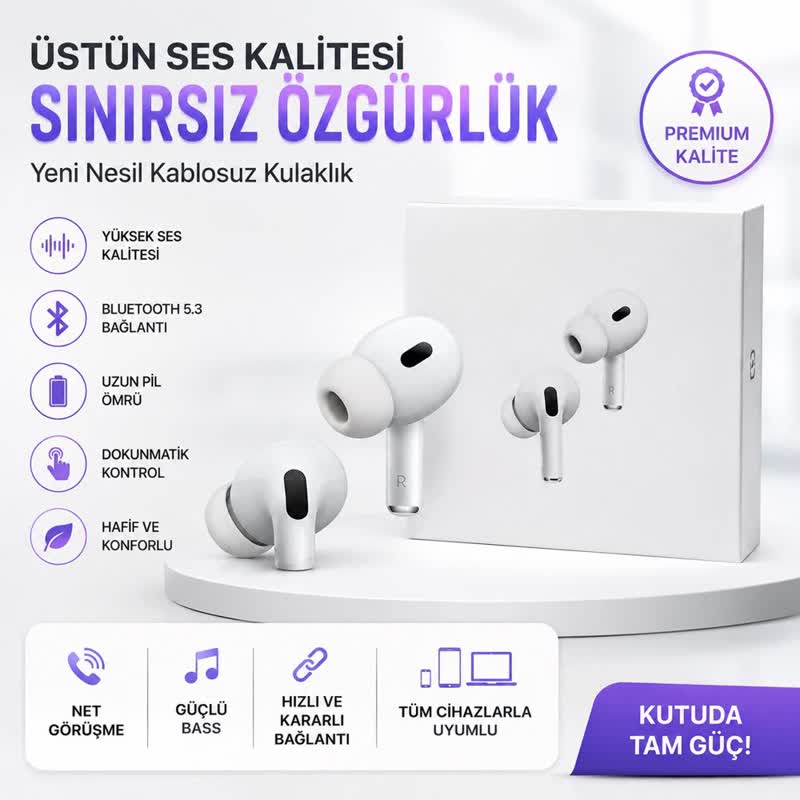 2. Nesil TWS Kablosuz Kulaklık