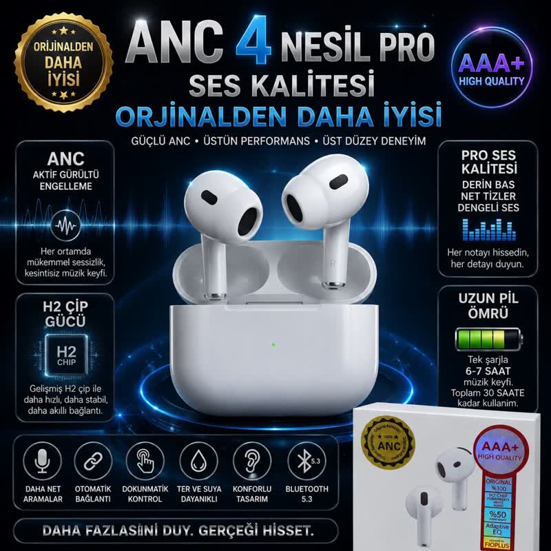 4. Nesil ANC TWS Kulaklık