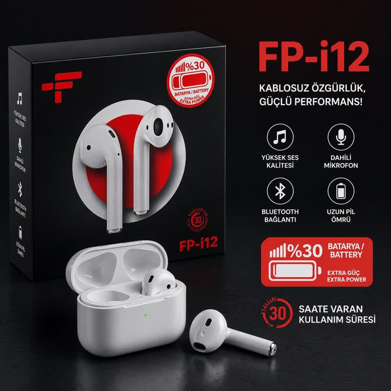 i12 TWS Kablosuz Kulaklık