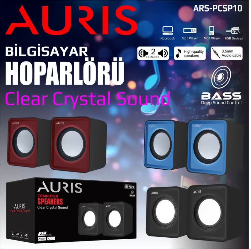 PC için 1+1 Masaüstü Hoparlör