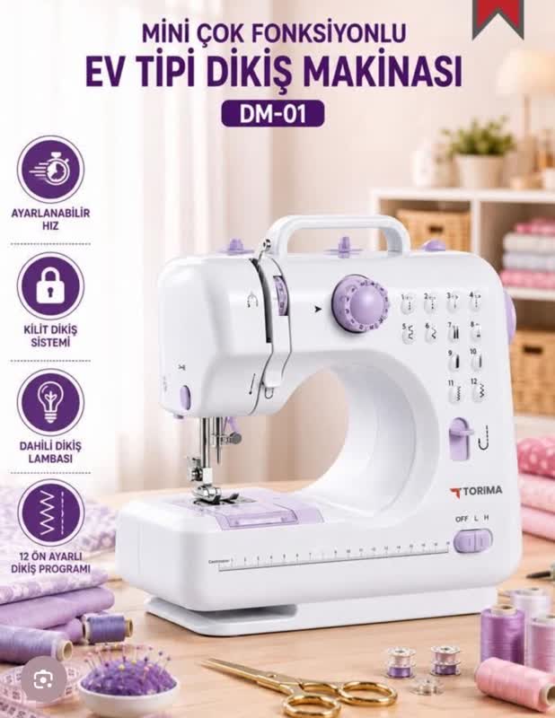 Kompakt Elektrikli Dikiş Makinesi