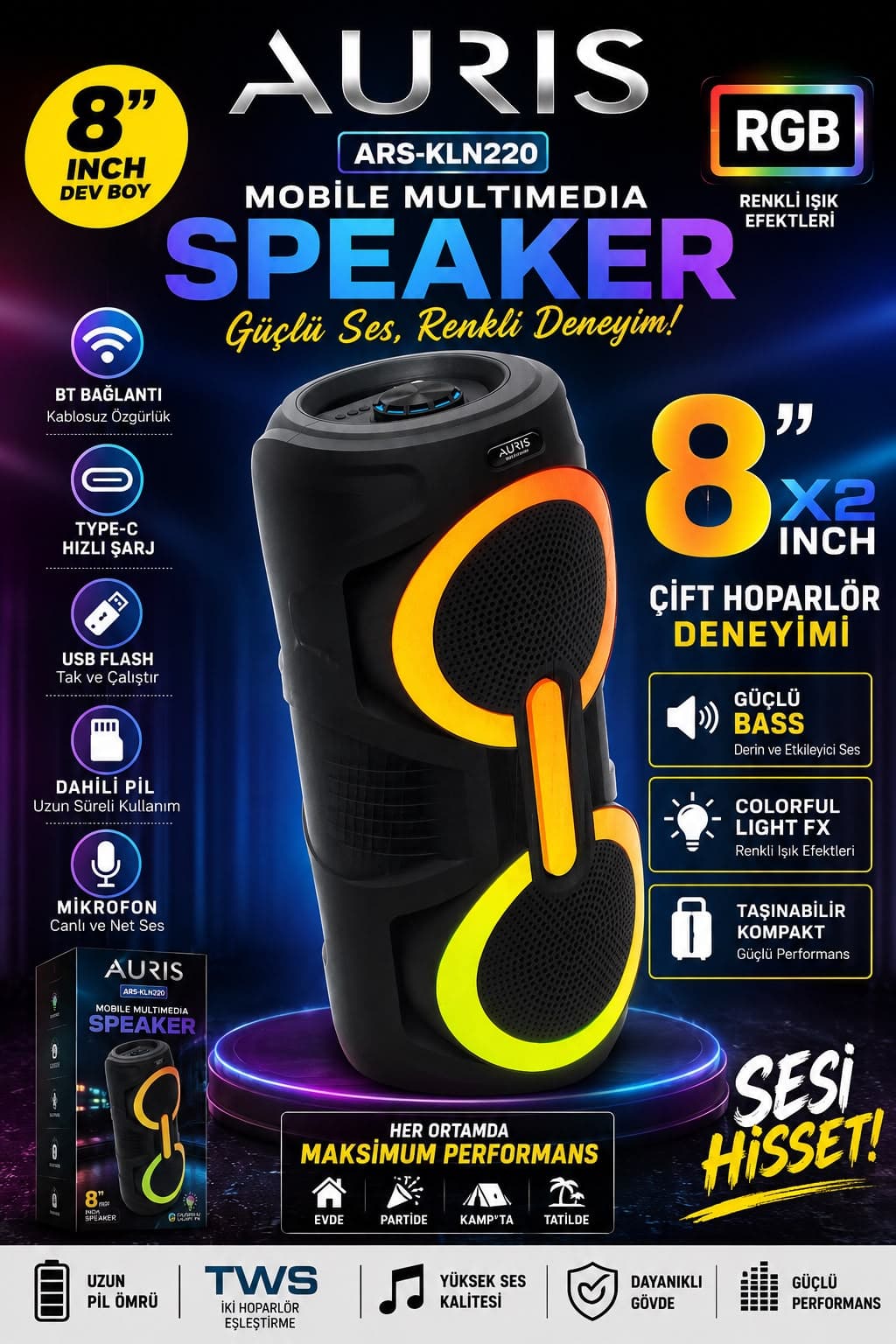 Büyük Sese Küçük Para - Güçlü Performans Hoparlör - Görsel 1